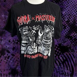 black Gojira and Mastodon tour tee